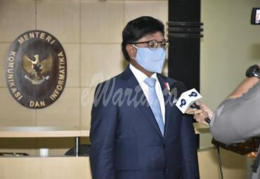 Menteri Komunikasi dan Informatika Johnny G. Plate