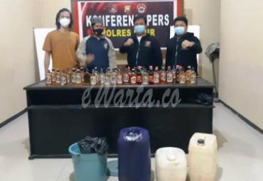 Polres Kaur Sita 100 Liter Tuak dan Puluhan Botol Miras di Hari Terakhir Ops Pekat 
