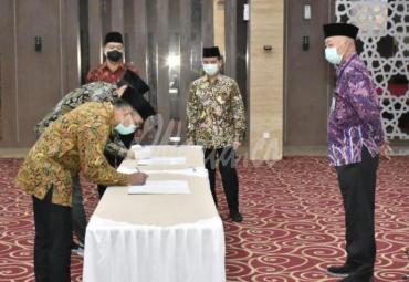Irjen Kominfo saat Lantik 19 Pejabat Auditor Pelaksana