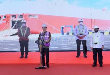 Presiden Resmikan Pengoperasian Perdana Pelabuhan Internasional Patimban