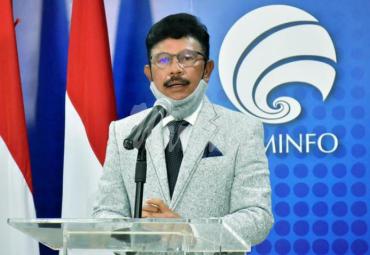 Menteri Komunikasi dan Informatika Johnny G. Plate