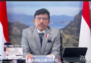 Menteri Komunikasi dan Informatika Johnny G. Plate