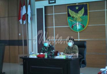 Rapat Rencana Pembangunan Kantor Makorem 041/Gamas Bengkulu, di Ruang Aula Sudirman Makorem 041/Gamas Bengkulu, Jumat (15/1).