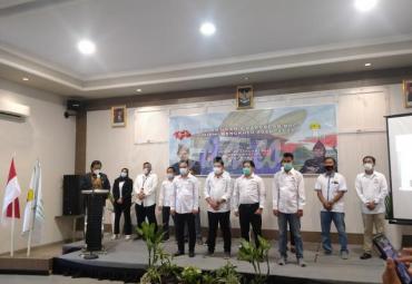 Pelantikan pengurus Hipmi baru periode 2020-2023, Senin (25/1/2021). 