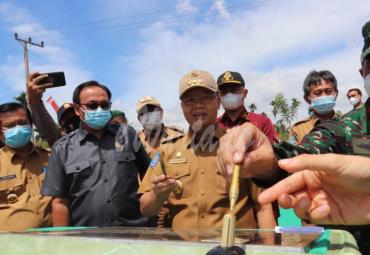 Kolaborasi Pemprov dan Korem 041 Gamas Garap Infrastruktur