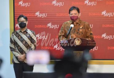 Menteri Koordinator (Menko) Bidang Perekonomian sekaligus Ketua Komite Penanganan COVID-19 dan Pemulihan Ekonomi Nasional (KPCPEN) Airlangga Hartarto 