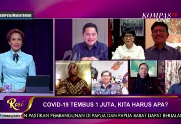 Program Rosi Bicara Kompas TV mengenai Covid-19 Tembus 1 Juta, Kita Bisa Apa? dari Jakarta, Kamis (28/01/2021). 