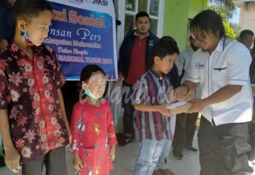 HPN, Pers Mukomuko Kompak Santuni 40 Anak Yatim