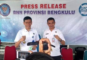 BNNP Bengkulu Gagalkan Peredaran 40 Gram Sabu Jaringan Bandung 