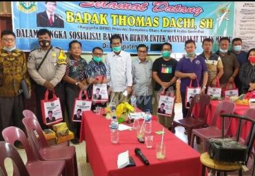 Sosialisasi Ranperda di Desa Dahana Tabaloho. (Foto : Sadar Laia/eWarta.co)