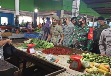 Satpol PP Kota Bengkulu Patroli Penerapan Prokes di Pasar