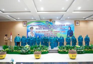 TP PKK Provinsi Bengkulu Dikukuhkan