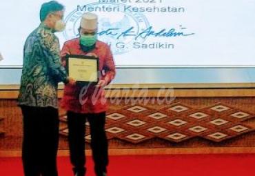 Kota Bengkulu Terima Penghargaan dari Kementerian Kesehatan