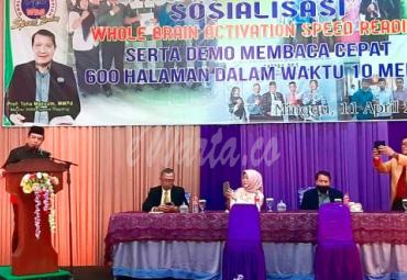 Wawali Dedy Apresiasi Sosialisasi Whole Brain Activation Speed Reading