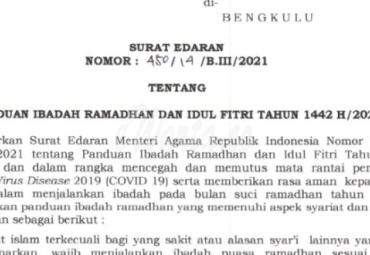 Walikota Terbitakan Surat Edaran Boleh Tarawih di Masjid dengan Syarat