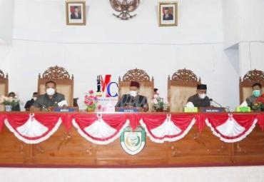 DPRD Seluma Gelar Paripurna Penyampaian Jawaban Bupati atas Tiga Raperda. Foto: Kominfo