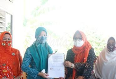TP PKK-GOW-DWP Kota Bengkulu MoU dengan Dinkes Berantas Covid-19