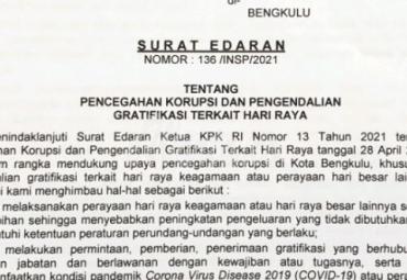 Walikota Larang ASN Terima Hadiah Lebaran Jika Terkait Jabatan