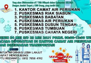 Polda Bengkulu Gelar Vaksinasi Covid Gratis di Seluma