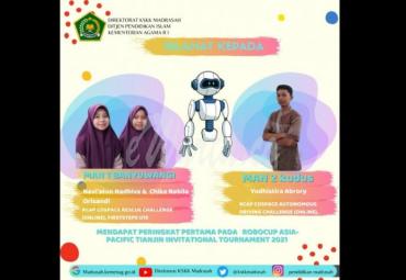 Tiga Siswa Madrasah Raih Juara Pertama Kompetisi Robotik Asia Pasifik 