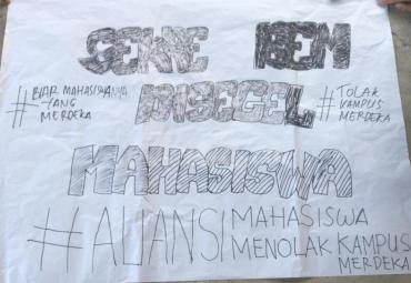 Mahasiswa Demo Kebijakan 'Kampus Merdeka' Universitas Bengukulu