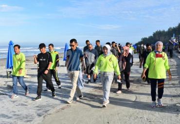 Danrem 041/Gamas Gelar Olahraga bersama Insan Media