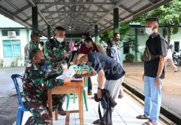 Korem 041/Gamas Terus Lakukan Vaksinasi